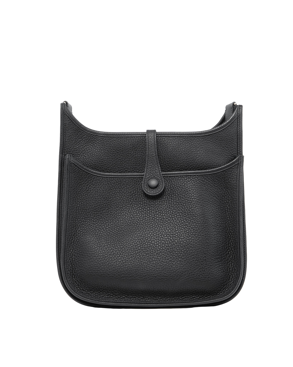 HERMES EVELYNE PM BLACK SHW STAMP R SQ 3204