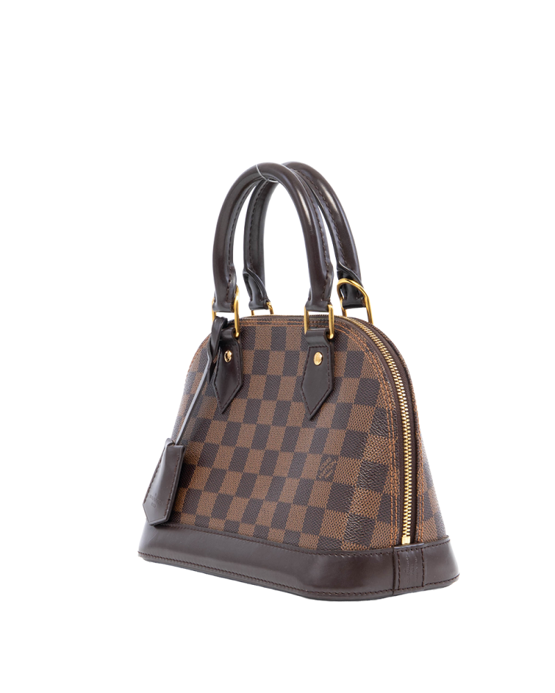 LV ALMA BB BROWN DAMIER CANVAS GHW AA4136 2253