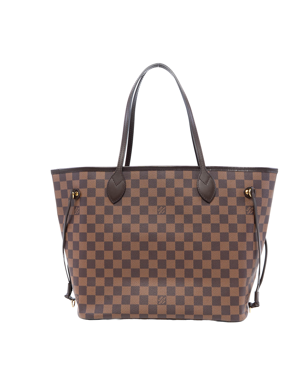 LV NEVERFULL MM BROWN DAMIER CANVAS GHW CI 0149 2201