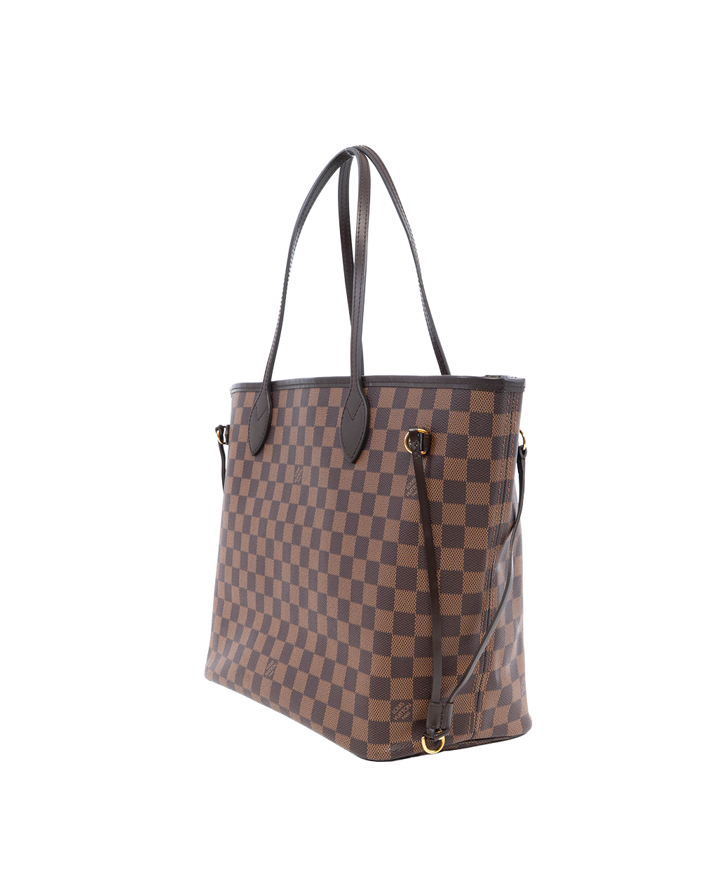 LV NEVERFULL MM BROWN DAMIER CANVAS GHW CI 0149 2202