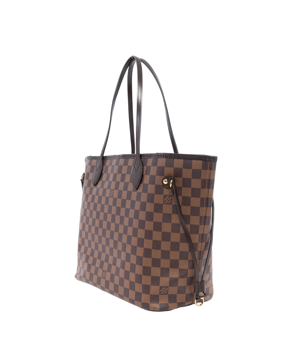 LV NEVERFULL MM BROWN DAMIER CANVAS GHW CI 0149 2203