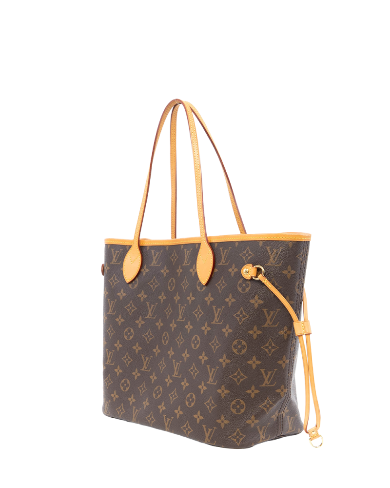 LV NEVERFULL MM BROWN MONOGRAM CANVAS GHW GI 3171 3241