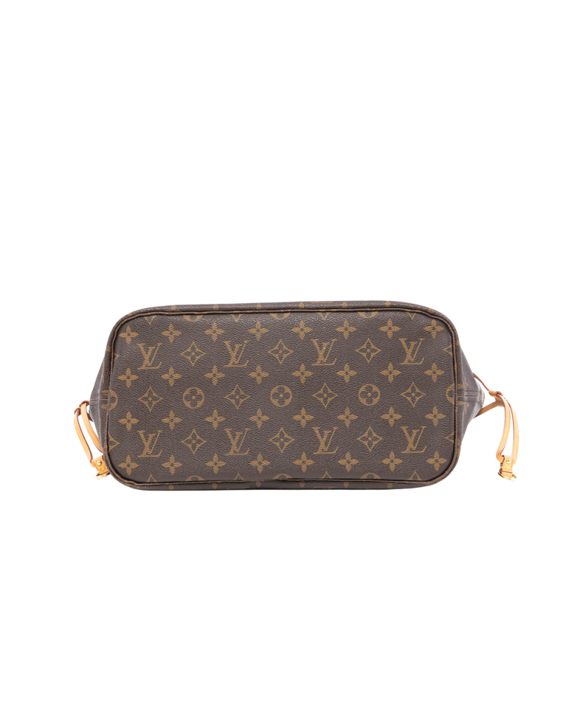 LV NEVERFULL MM BROWN MONOGRAM CANVAS GHW GI 3171 3248