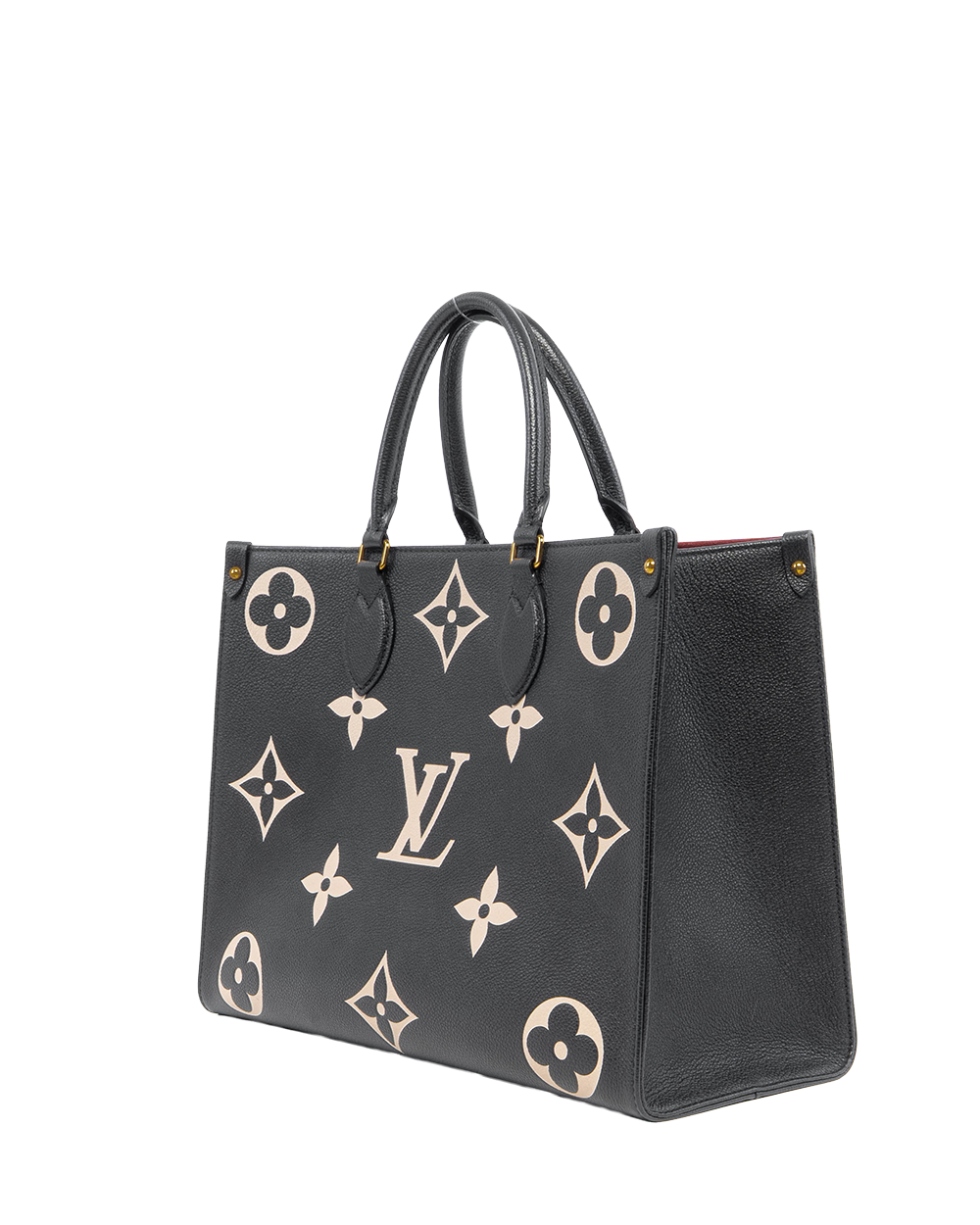 LV ON THE GO MM BLACK GIANT MONOGRAM CALF GHW 3253