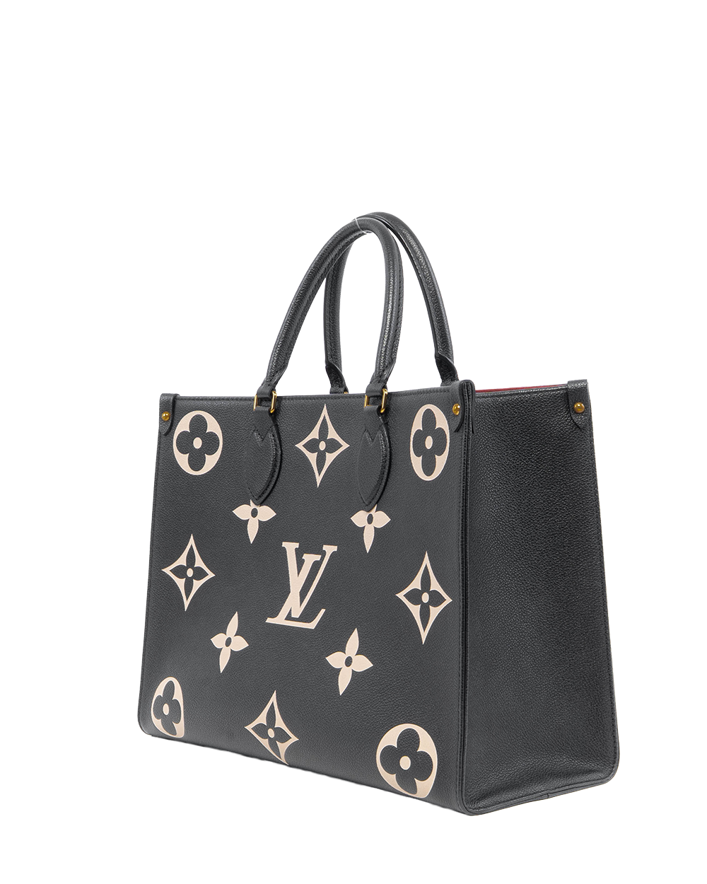 LV ON THE GO MM BLACK GIANT MONOGRAM CALF GHW 3254