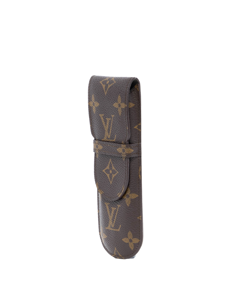LV PEN CASE BROWN MONOGRAM CANVAS GHW MI0973 0232