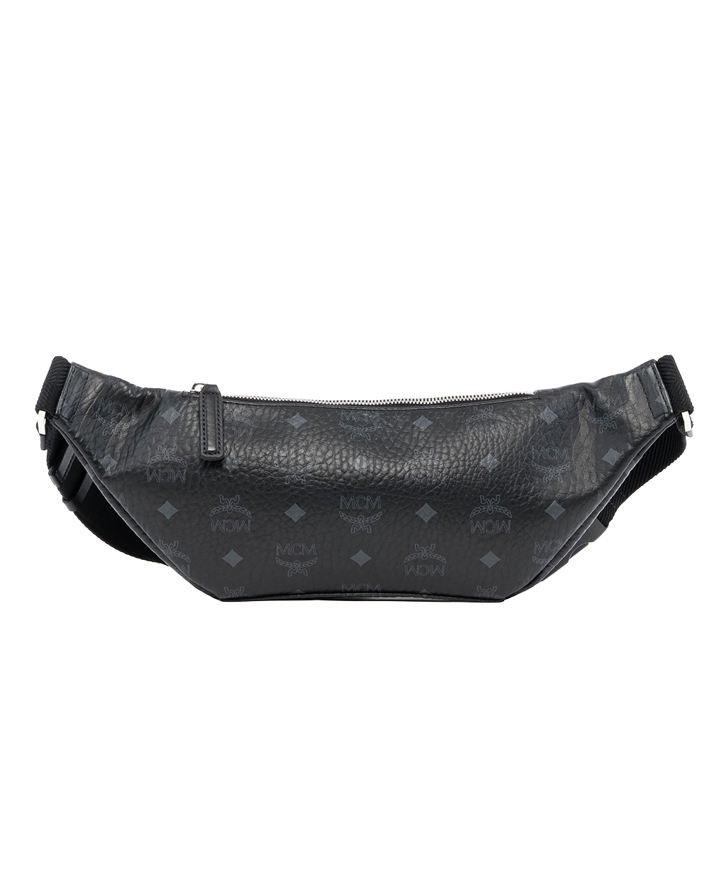 MCM FURSTEN BELT BAG BLACK CANVAS SHW MMZAAF101BK001 2320