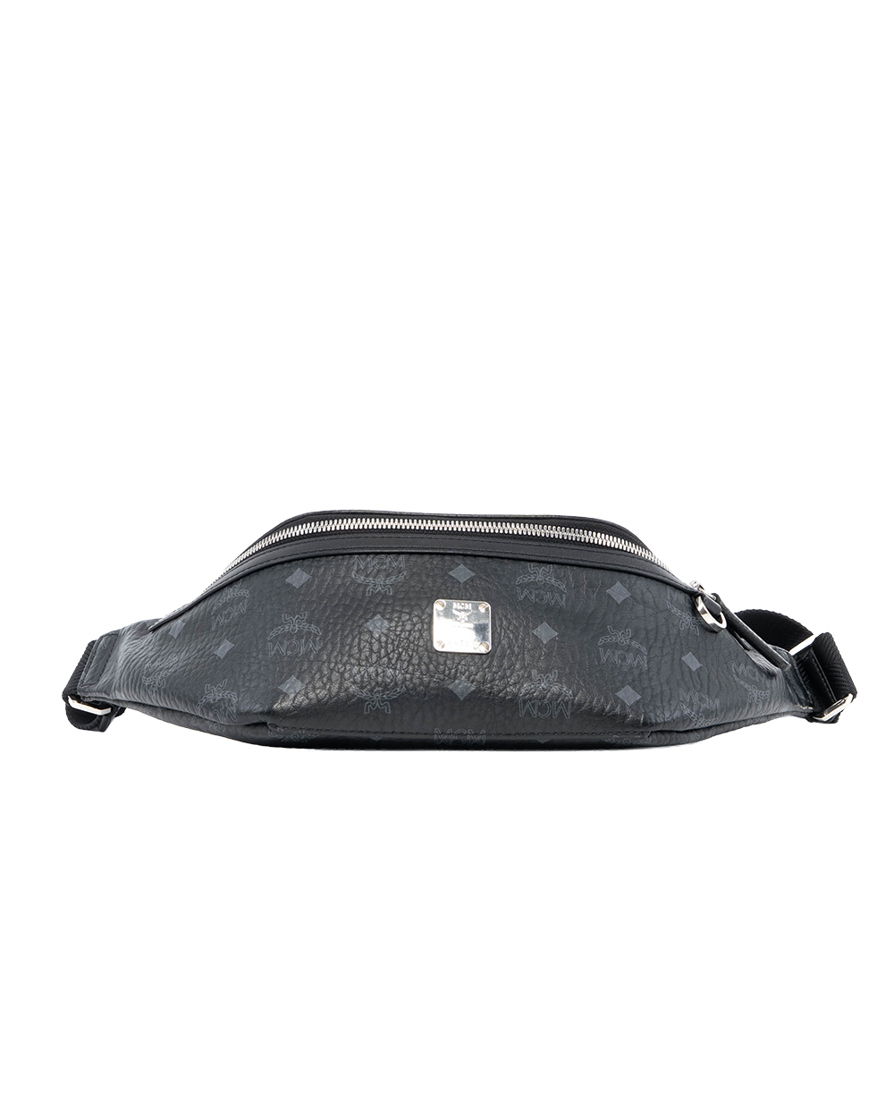 MCM FURSTEN BELT BAG BLACK CANVAS SHW MMZAAF101BK001 2321