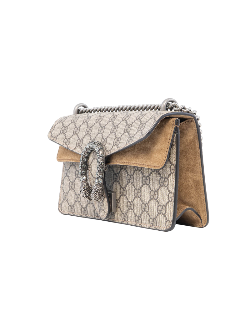 NEW GUCCI DIONYSUS MEDIUM BROWN GG MONOGRAM SHW 499623 467891 0133