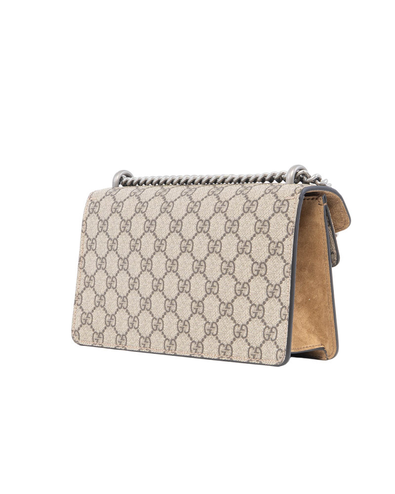 NEW GUCCI DIONYSUS MEDIUM BROWN GG MONOGRAM SHW 499623 467891 0134