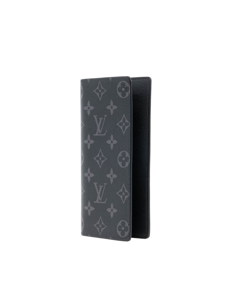 NEW LV BRAZZA LONG ECLIPSE MONOGRAM CANVAS MICROCHIP 1257