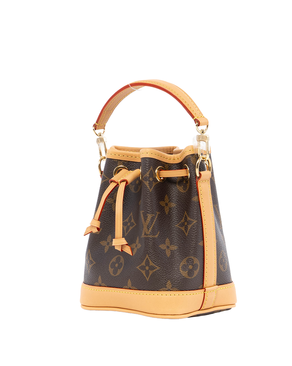NEW LV NANO NOE NANO BROWN MONOGRAM CANVAS GHW MICROCHIP 3289