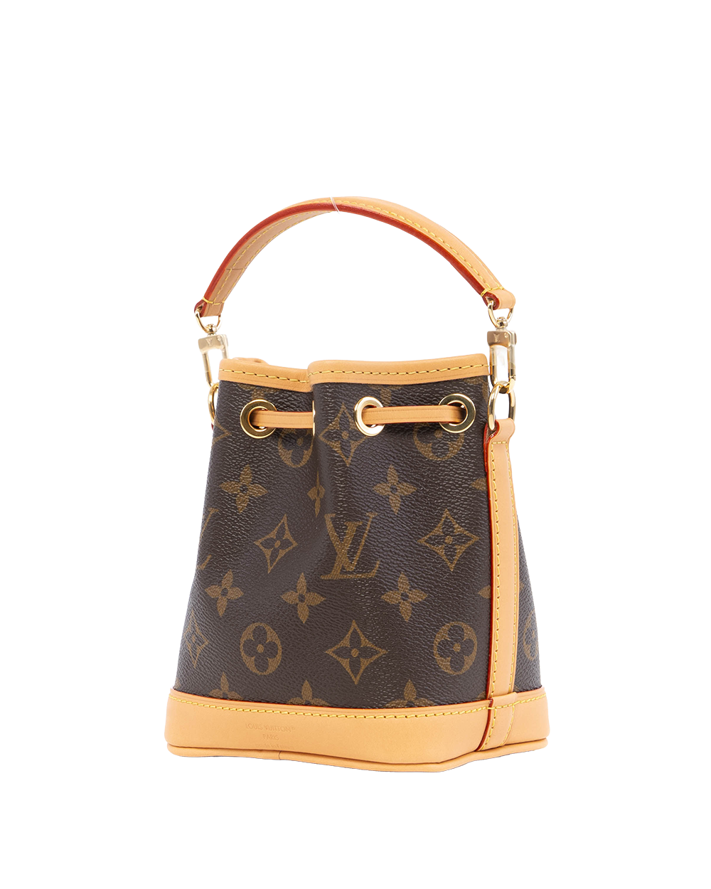 NEW LV NANO NOE NANO BROWN MONOGRAM CANVAS GHW MICROCHIP 3290