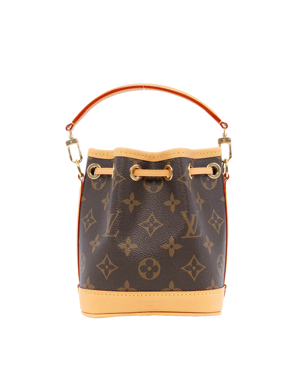 NEW LV NANO NOE NANO BROWN MONOGRAM CANVAS GHW MICROCHIP 3291