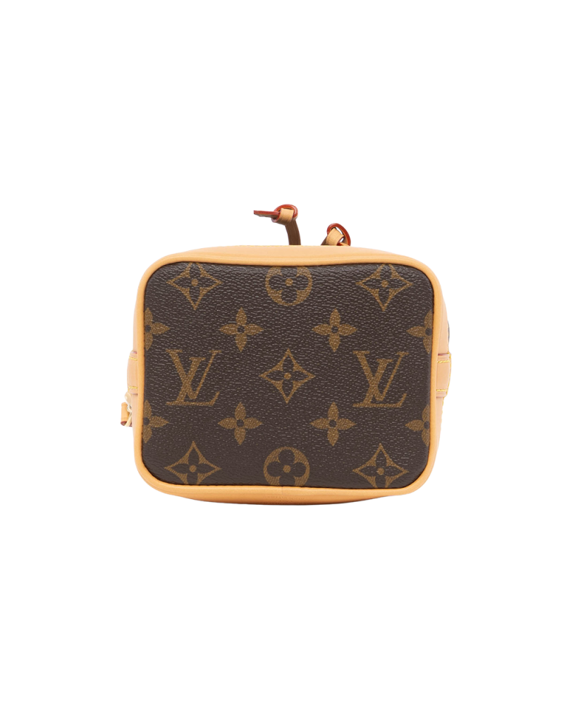 NEW LV NANO NOE NANO BROWN MONOGRAM CANVAS GHW MICROCHIP 3297