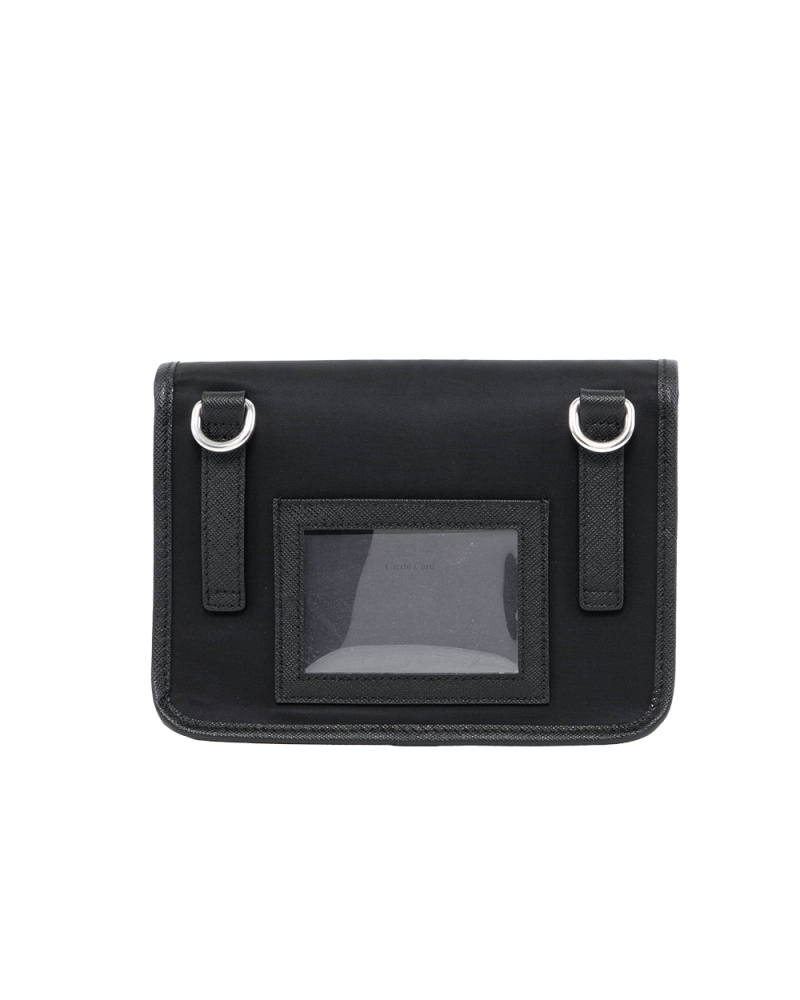 PRADA MESSENGER 2ZH108 BLACK NYLON SHW 0208