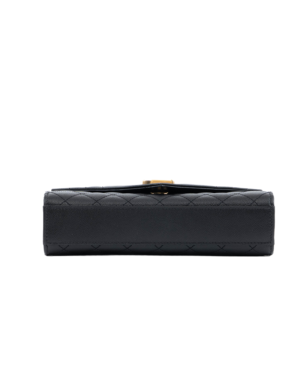 YSL ENVELOPE BLACK CHEVRON GHW ARS600195 0822 1183