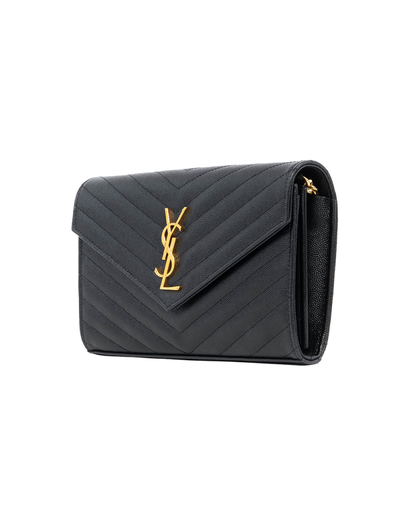 YSL WOC 9.5 BLACK CHEVRON GHW 1118