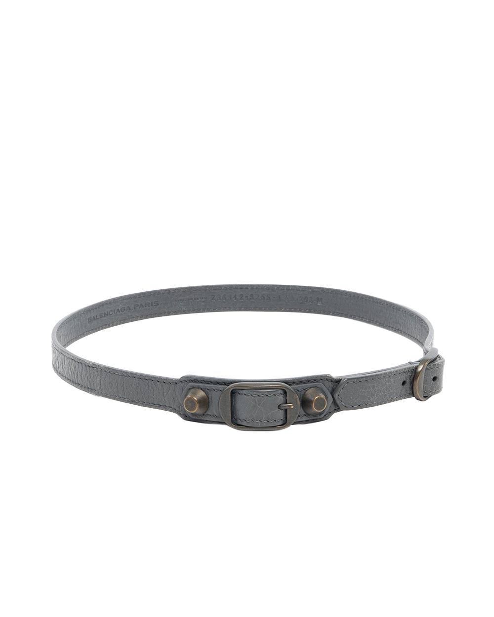 BALENCIAGA BRACELET M GREY CALF RSHW 236342 3255 J 505293 3216