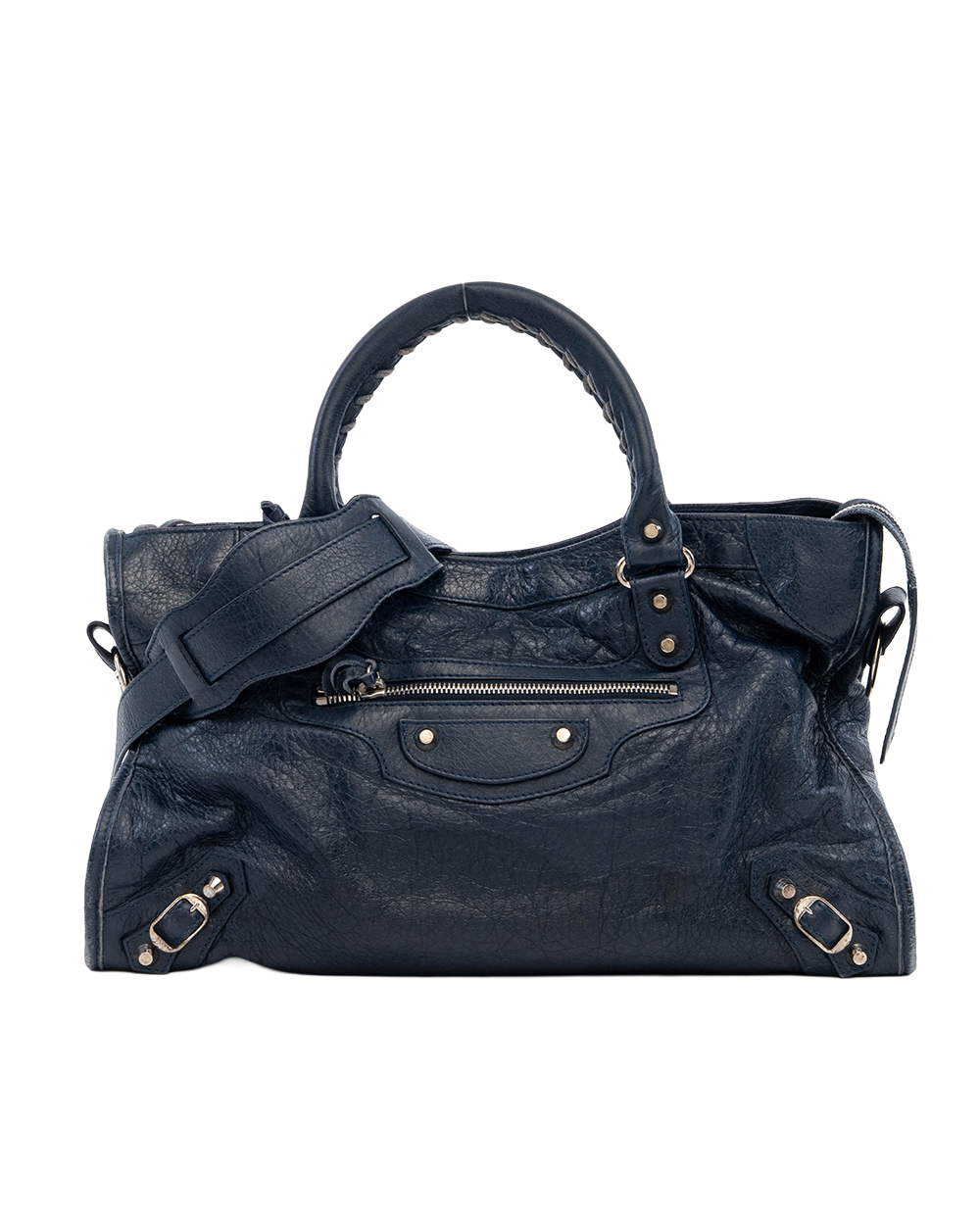 BALENCIAGA CITY CLASSIC BLUE NAVY CALF SHW 115748 4012 C 528147 04503