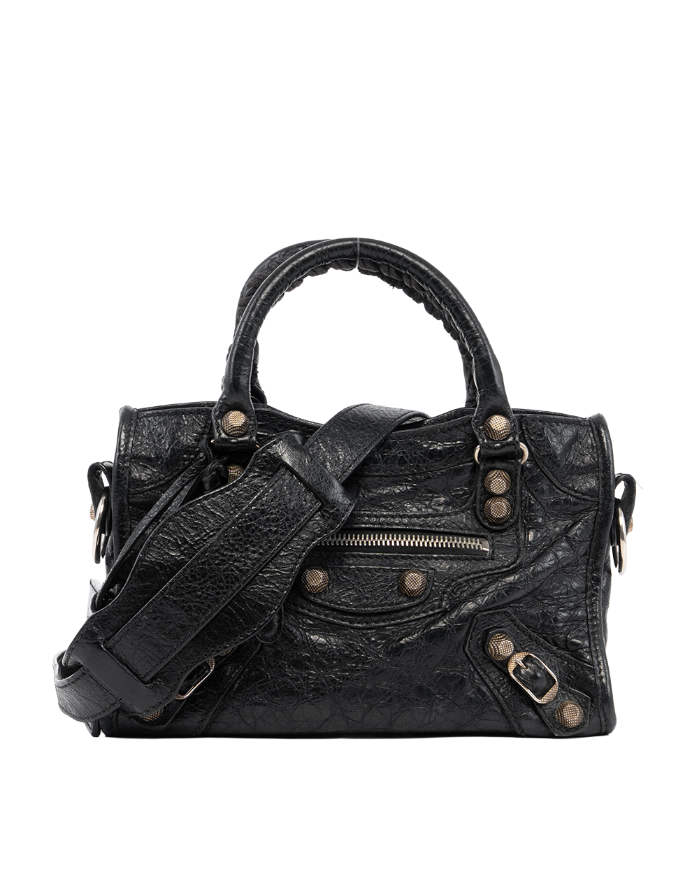 BALENCIAGA CITY EDGE MINI BLACK LAMB RSHW 309544 1000 W 568008 00717