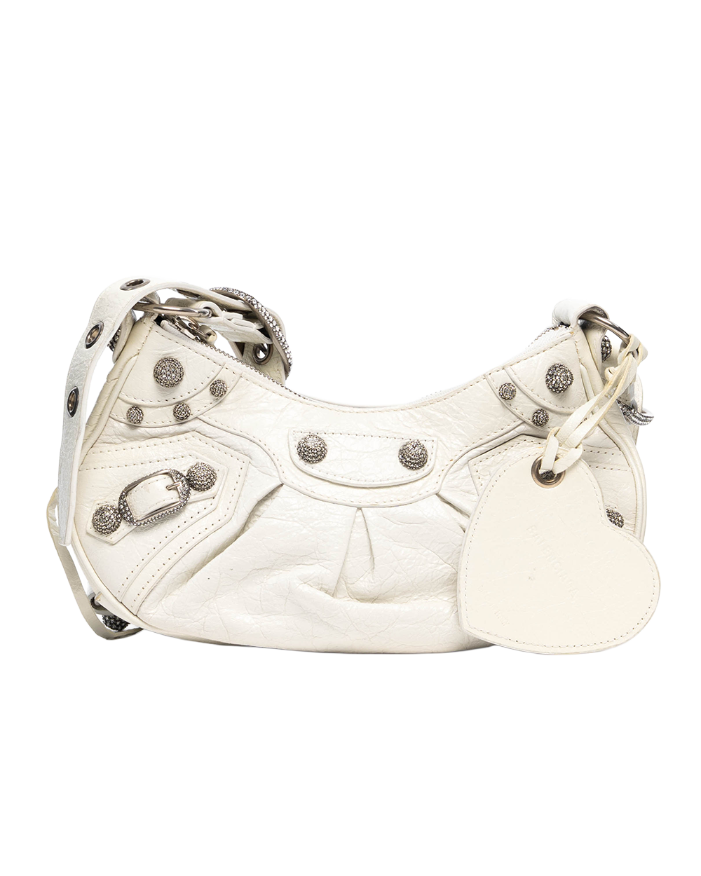 BALENCIAGA LE CAGOLE WHITE CALF RSHW 671309 9104 Q 562481 6124