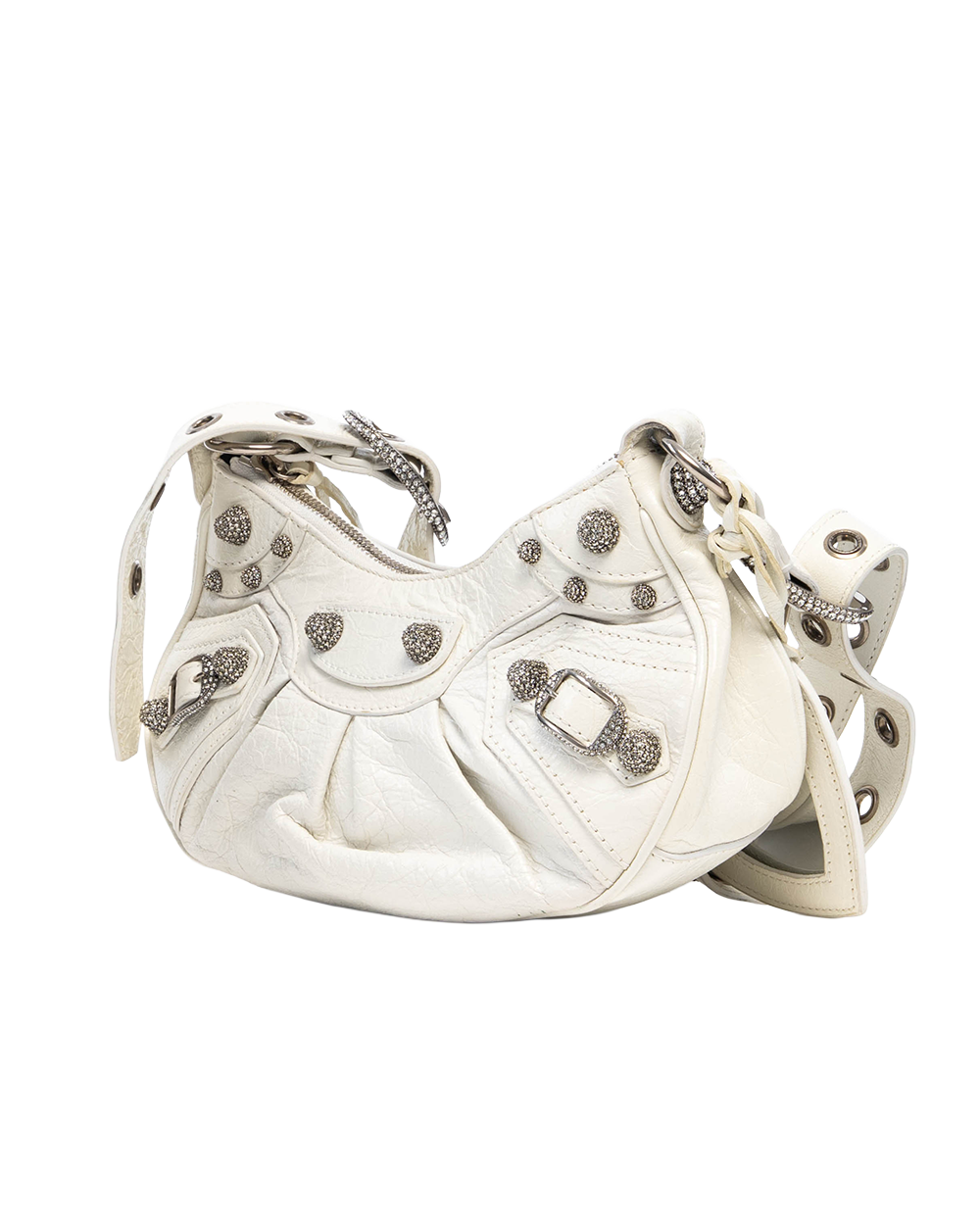 BALENCIAGA LE CAGOLE WHITE CALF RSHW 671309 9104 Q 562481 6125