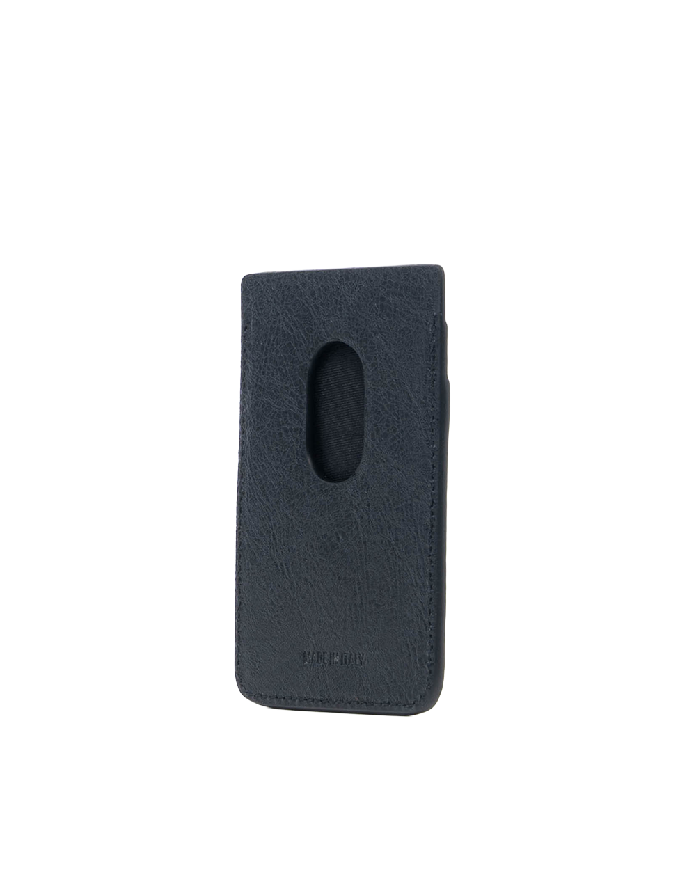 BALENCIAGA MAGNECTIC CARD HOLDER BLACK CALF 3101