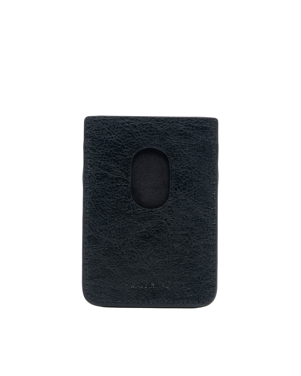 BALENCIAGA MAGNECTIC CARD HOLDER BLACK CALF 3102