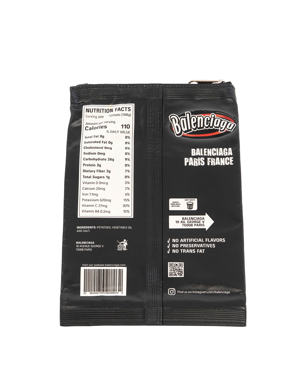 BALENCIAGA SMOKEY BBQ TOTE MINI BLACK CALF SHW 09652