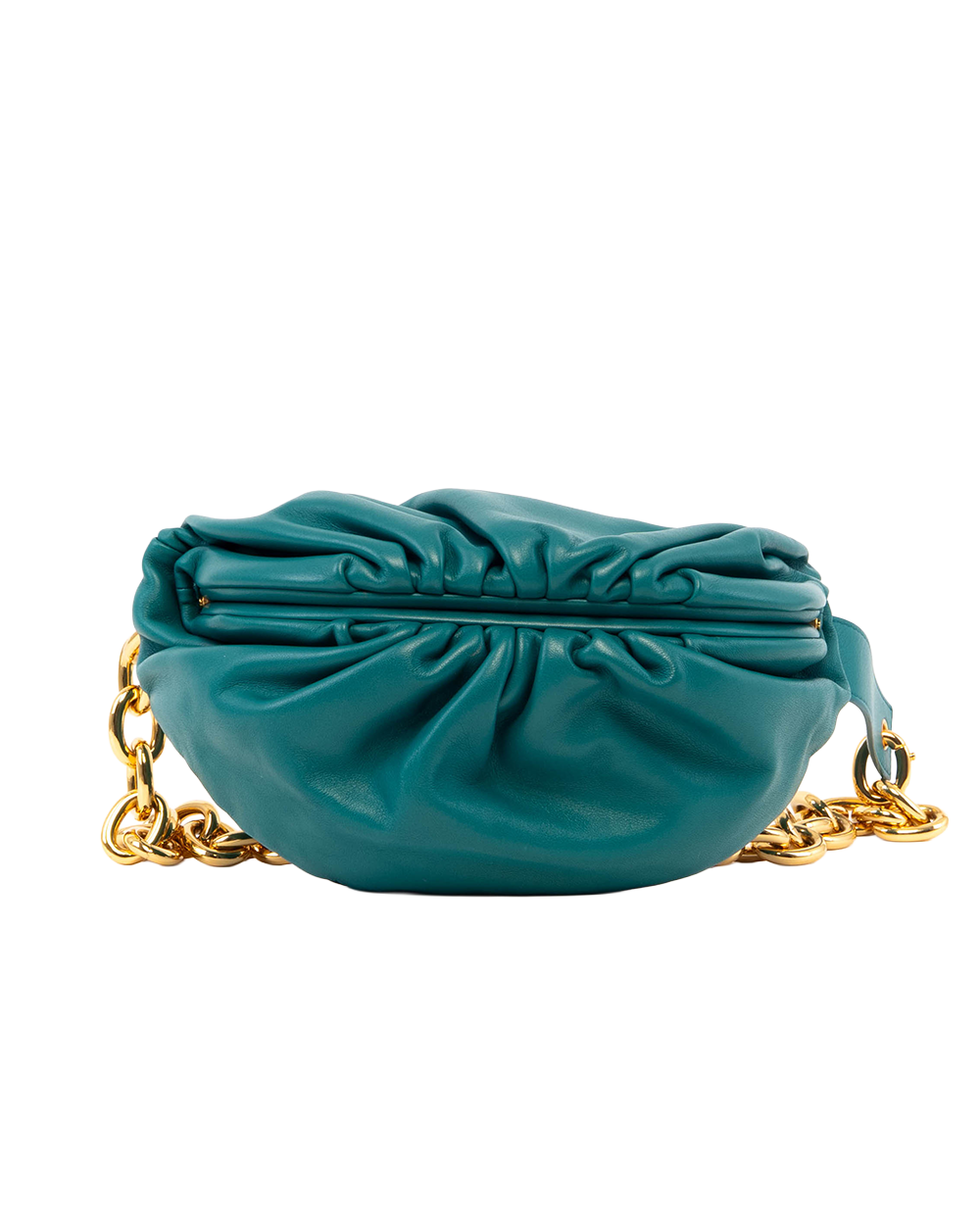 BOTTEGA POUCH CLUTCH GREEN CALF GHW P01635946J 4120