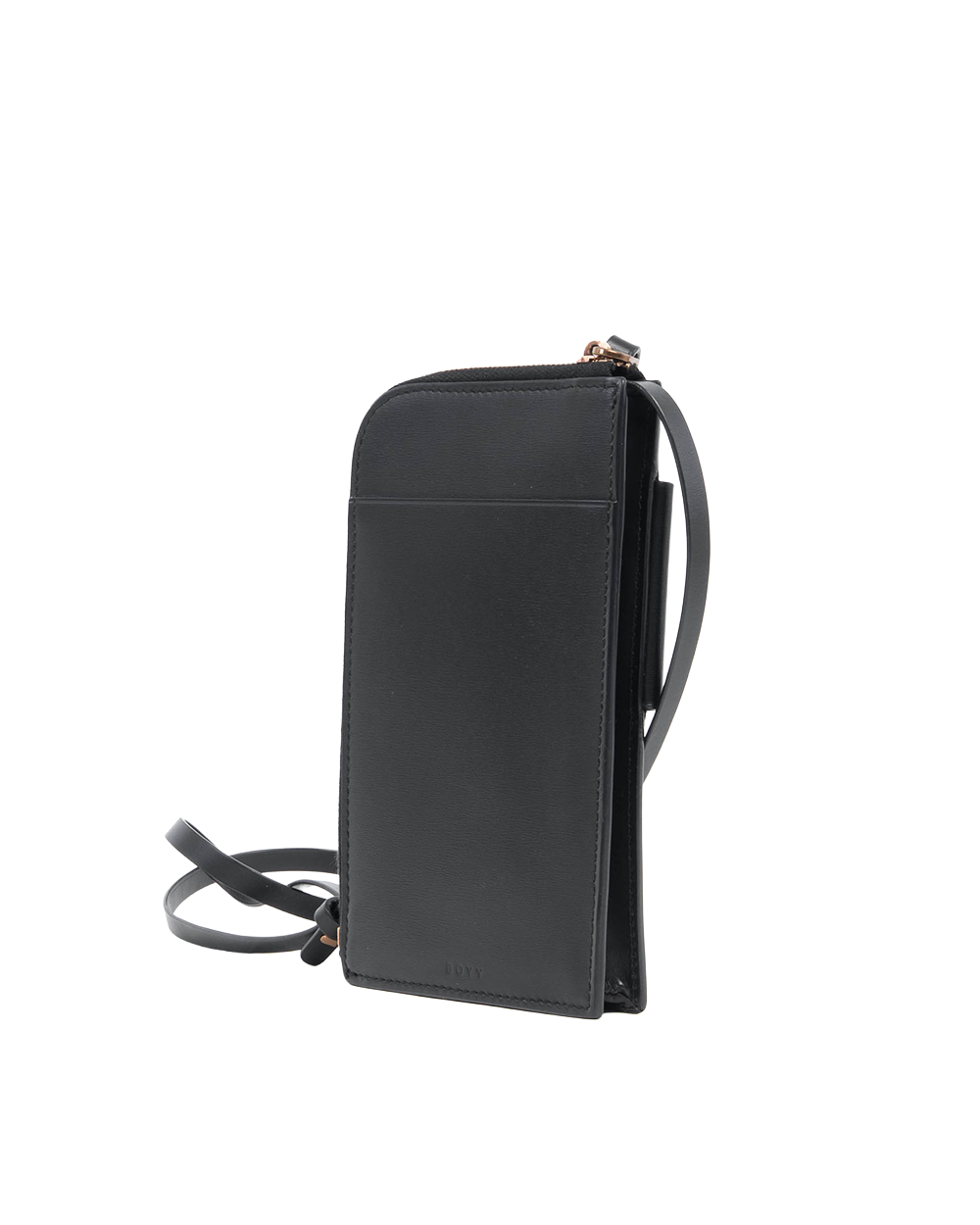 BOYY PHONE POUCH BLACK CALF SHW 7025
