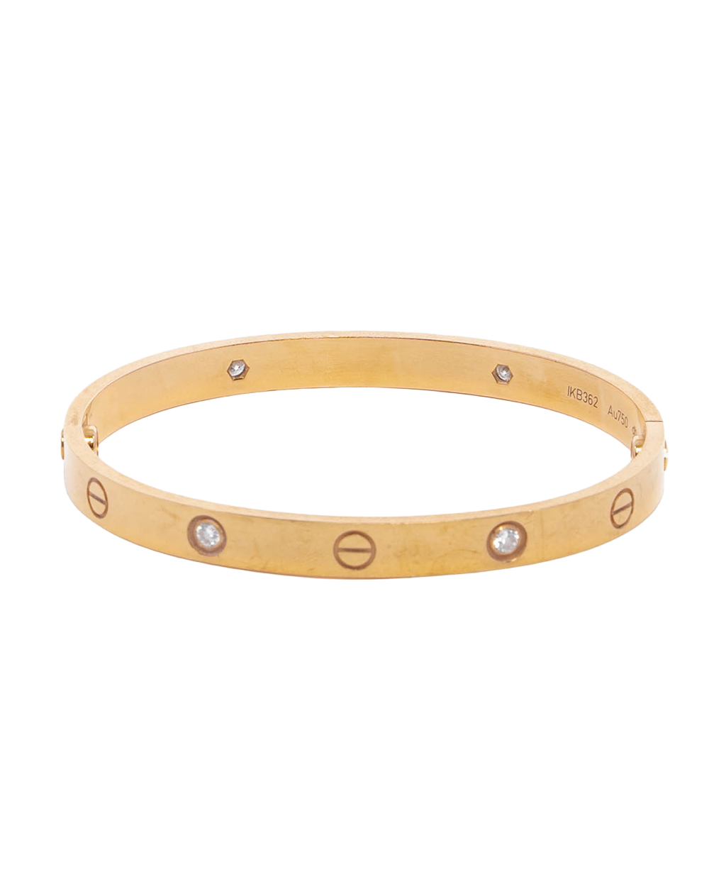 CARTIER LOVE 18 4 DIAMOND GHW IKB362 4116