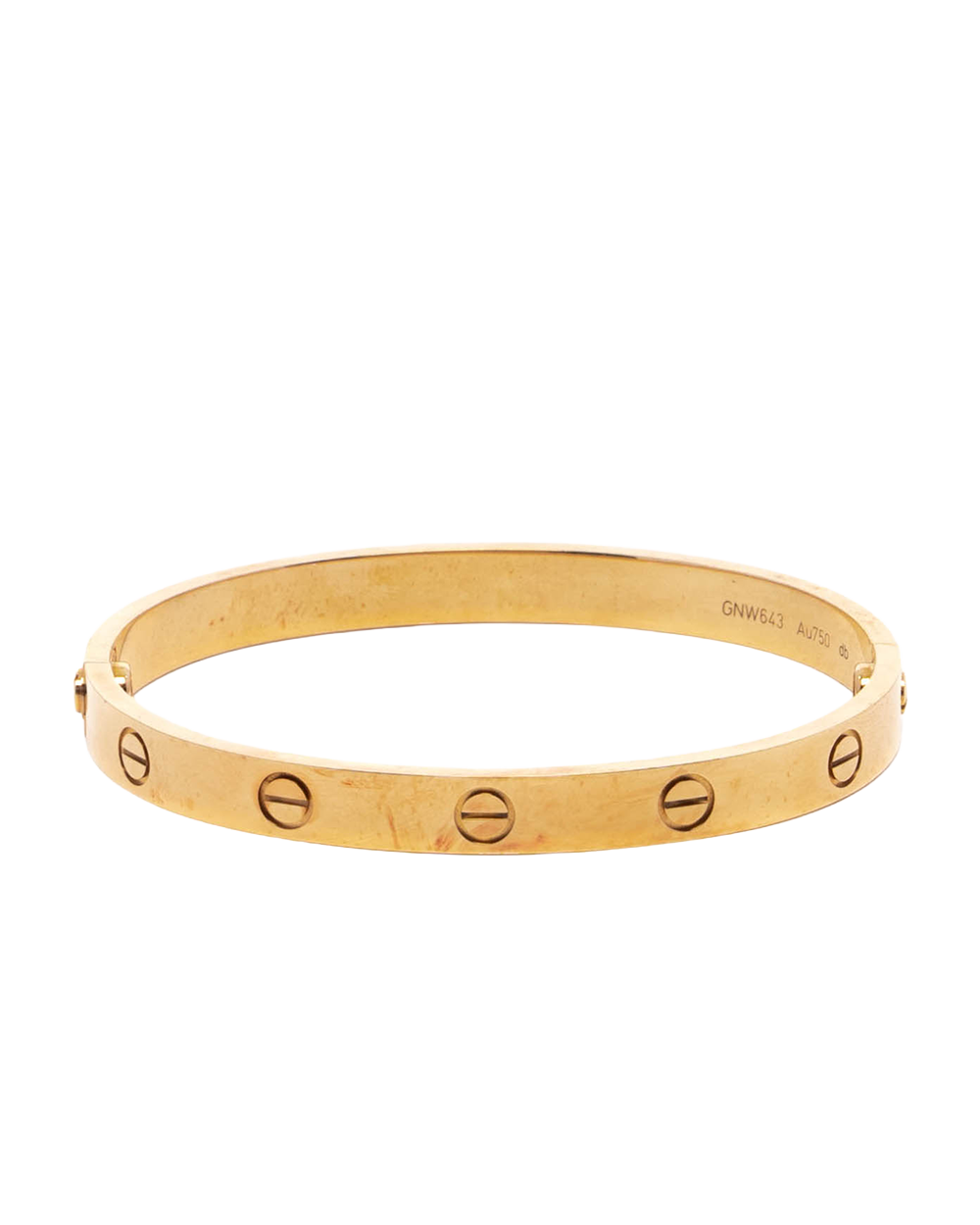 CARTIER LOVE BRACELET 17 GHW GNW643 5333