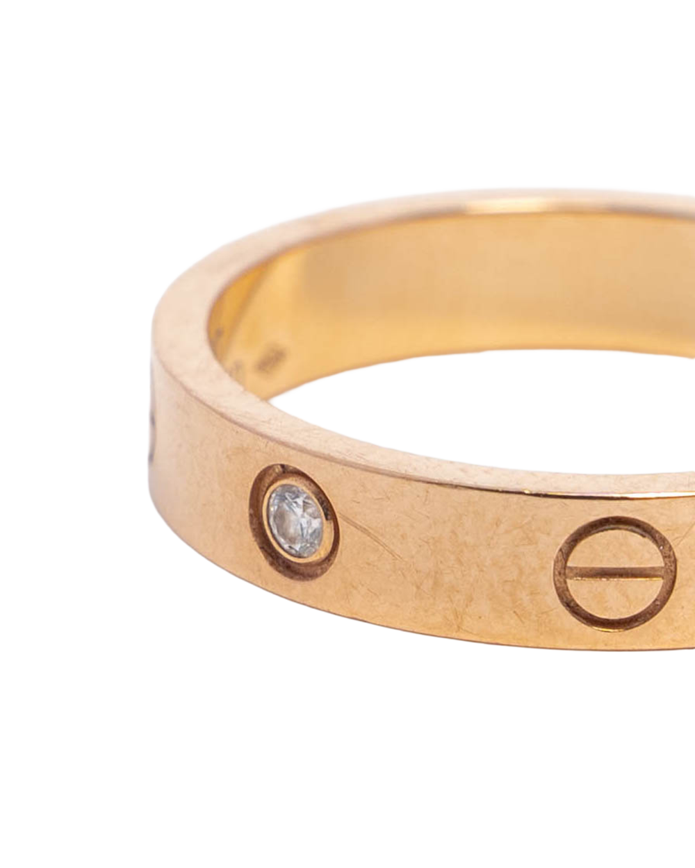 CARTIER LOVE RING 57 1 DIAMOND RGHW 183AFF 3334