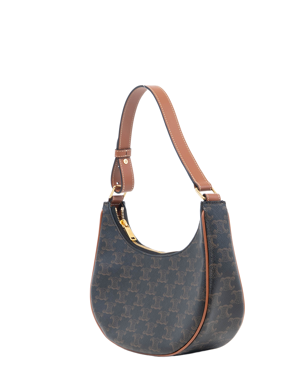 CELINE AVA MEDIUM BROWN TAN CANVAS GHW F DG 2223 82413