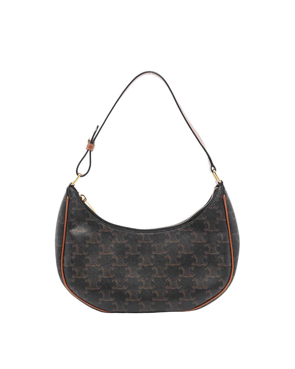 CELINE AVA MEDIUM BROWN TAN CANVAS GHW S GA 4240 2815