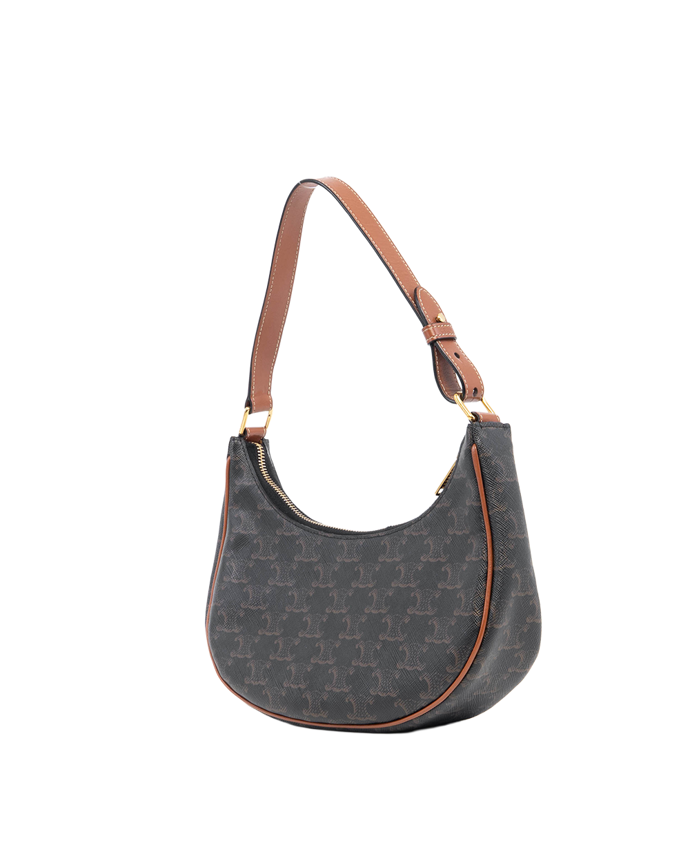 CELINE AVA MEDIUM BROWN TAN CANVAS GHW S GA 4240 2817