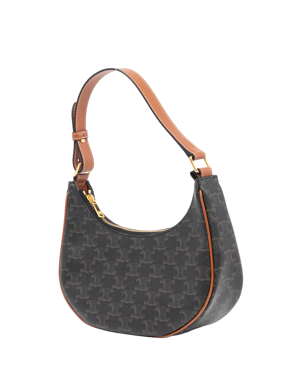 CELINE AVA MEDIUM BROWN TAN CANVAS GHW W GA 3282 3071