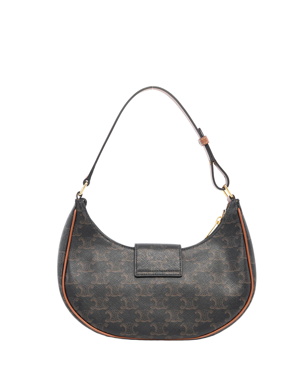 CELINE AVA TRIOMPHE MEDIUM BROWN TAN CANVAS GHW F LM 2273 F AT 2213 8209