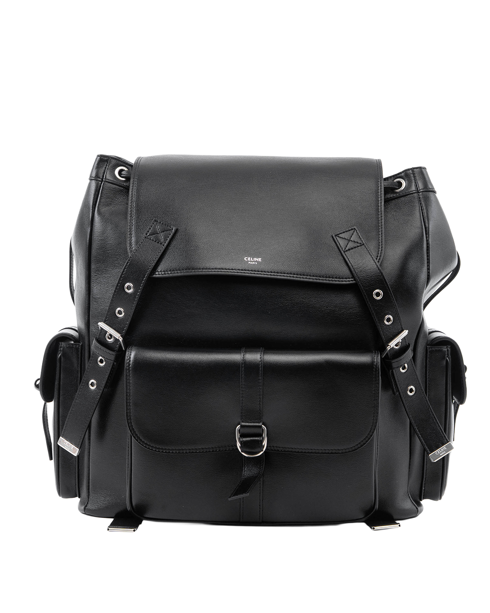 CELINE BACKPACK LARGE BLACK CALF SHW S ME 5202 57200