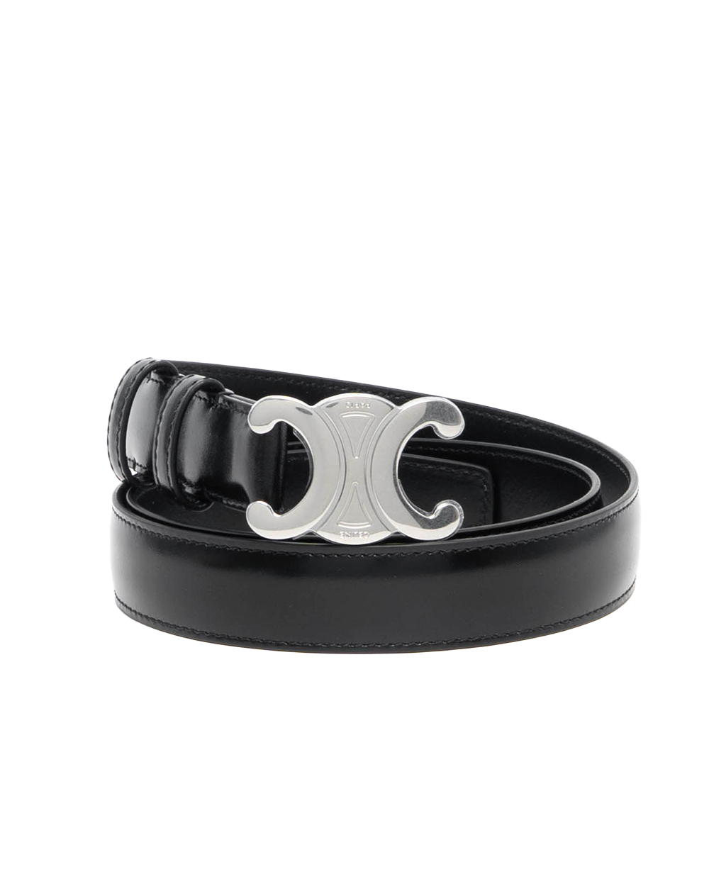 CELINE BELT 2.5 CM 80 BLACK CALF SHW U NE 1234 7336