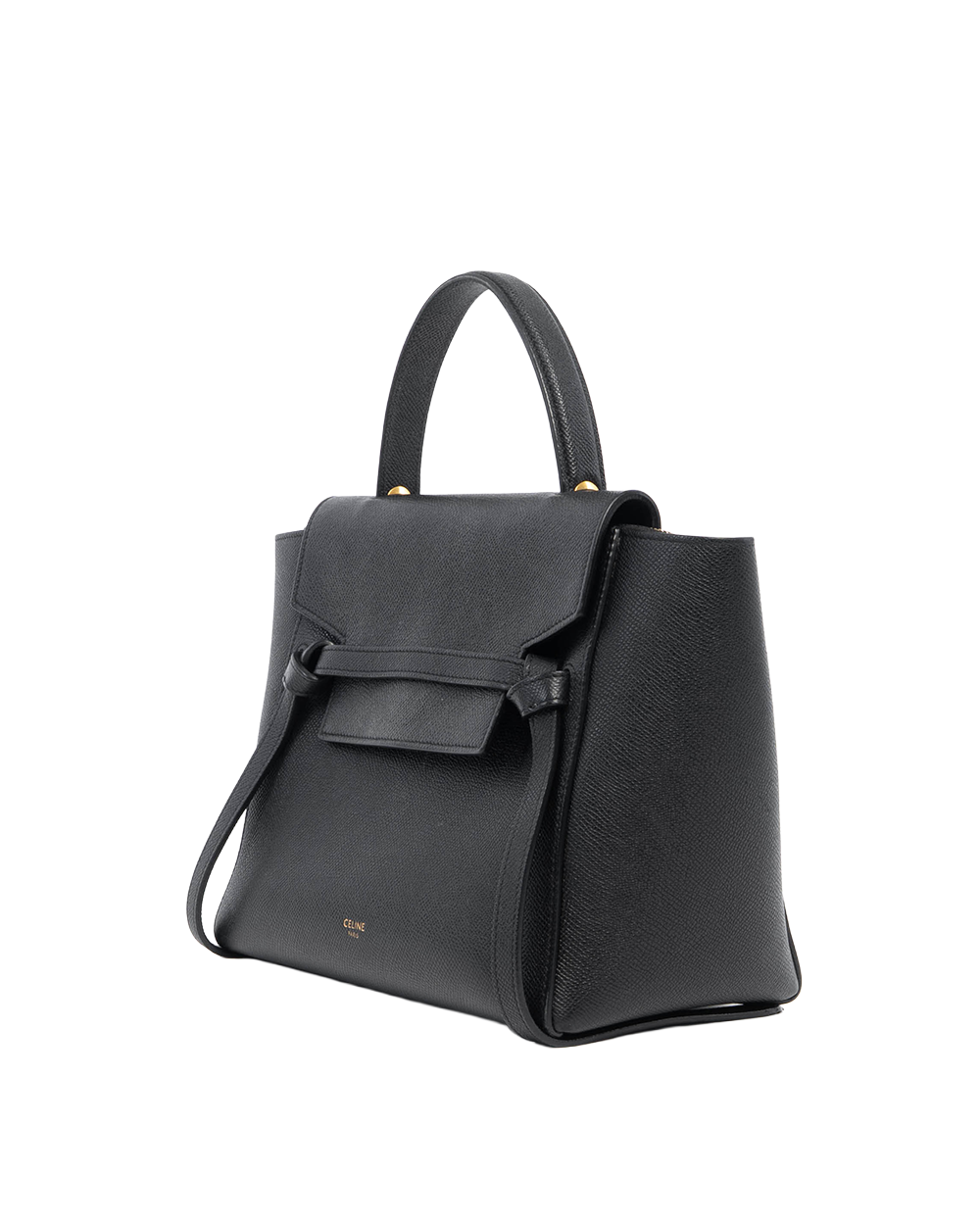 CELINE BELT BAG MICRO BLACK CALF GHW F AT 1199 F LM 2159 5030