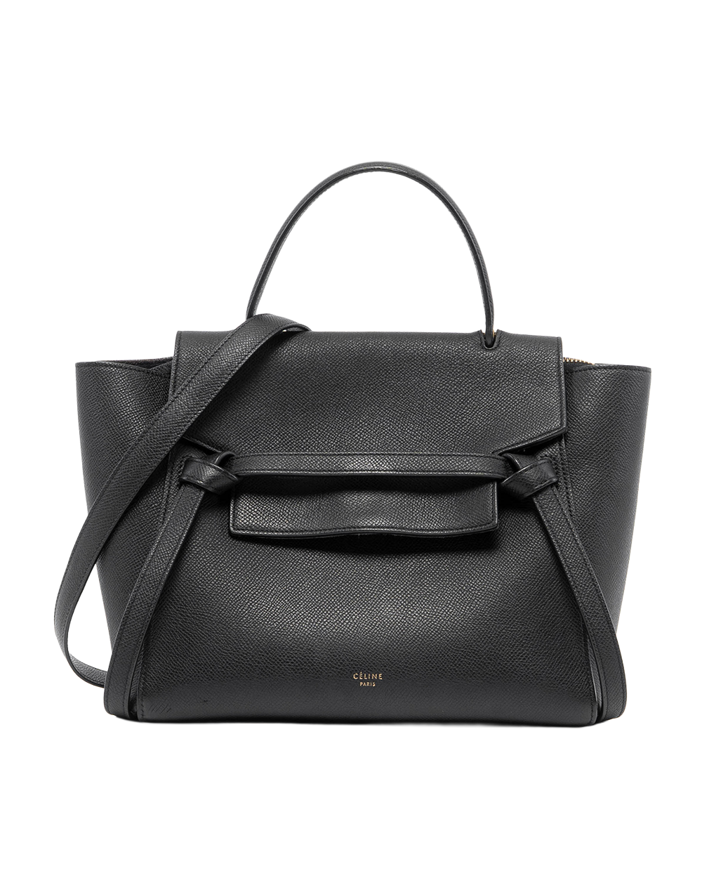 CELINE BELT BAG MICRO BLACK CALF GHW S GA 3196 04872