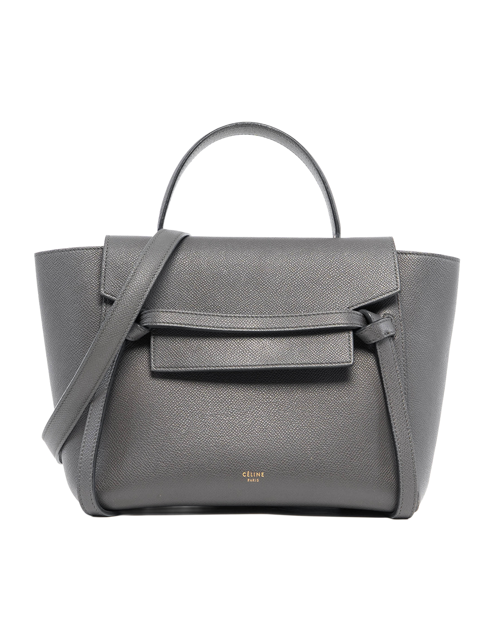 CELINE BELT BAG MICRO GREY CALF GHW F GA 1198 2208