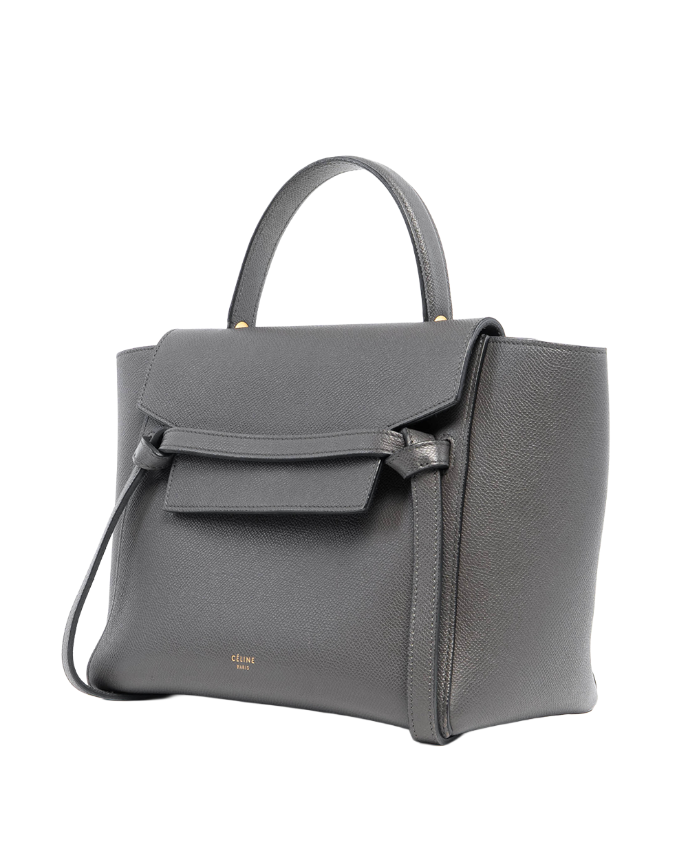 CELINE BELT BAG MICRO GREY CALF GHW F GA 1198 2209
