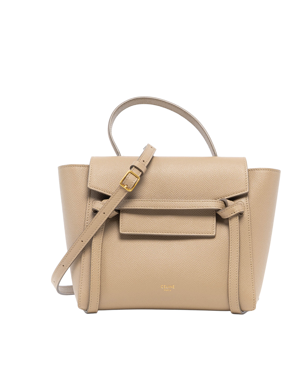 CELINE BELT BAG NANO BEIGE LIGHT TAUPE CALF GHW 0422