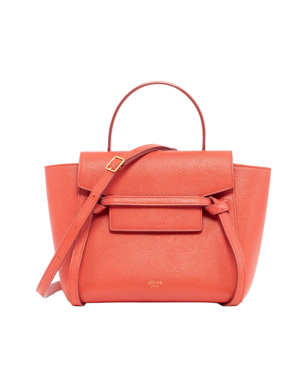 CELINE BELT BAG NANO RED CALF GHW U GA 0148 1027