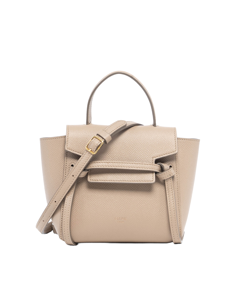 CELINE BELT BAG PICO BEIGE CALF GHW 04390