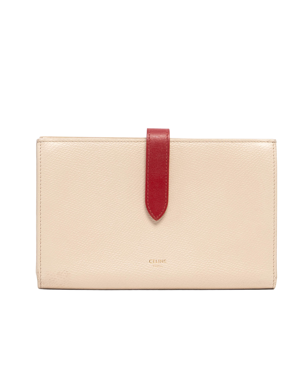 CELINE BIFOLD WALLET WHITE CALF GHW F LM 2149 09532